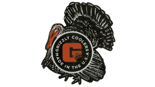 grizzly coolers turkey sticker for coolers