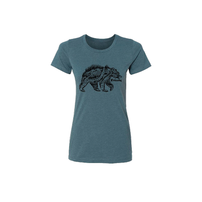 Ladies' Slim cut Grizzly Walking T-Shirt